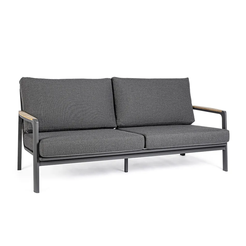 Outdoor Sofa in Fabric with Aluminium Structure, Homemotion - Cara Viadurini