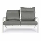 Outdoor Sofa in Fabric and Aluminium with Reclining Backrest - Nathy Viadurini