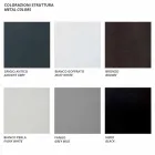 Modular Corner Sofa in Metal and Fabric Made in Italy - Cola Viadurini