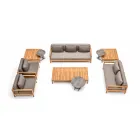 Modern Varaschin Bali outdoor sofa with padded cushions Viadurini