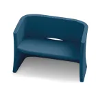 2 Seater Garden Sofa in Colored Polyethylene Made in Italy - Gomez Viadurini