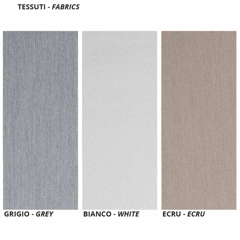 3 Seater Garden Sofa Cushions Included in Steel Made in Italy - Brienne Viadurini