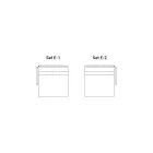 Modular Garden Sofa with Low Wooden Structure Made in Italy - Rubik Viadurini