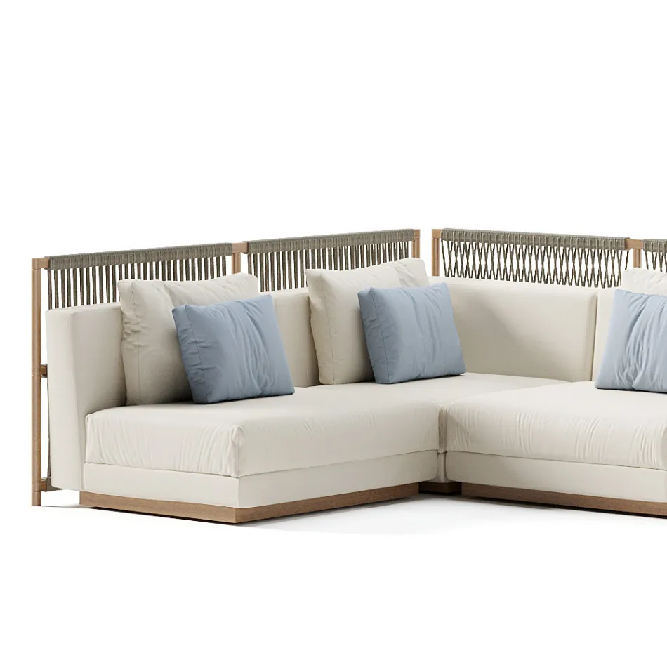 Modular Garden Sofa Made in Italy - Rubik Viadurini