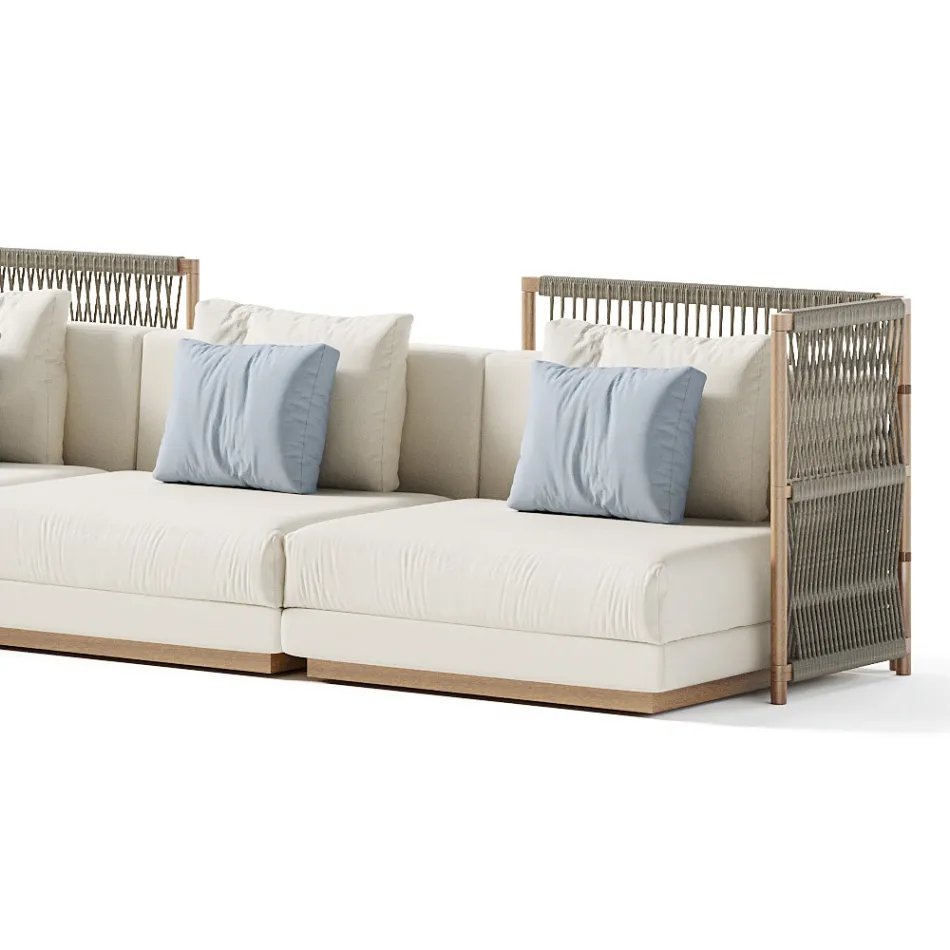 Modular Garden Sofa Made in Italy - Rubik Viadurini