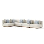 Modular Garden Sofa Made in Italy - Rubik Viadurini