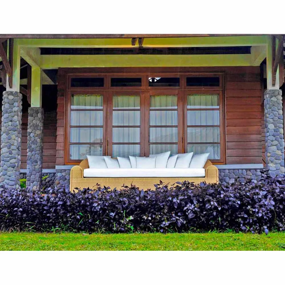 Garden sofa by the large hand-woven Cooper Viadurini