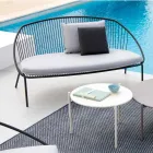 Stackable Garden Sofa in Galvanized Steel Made in Italy - Sansa Viadurini