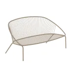 Stackable Garden Sofa in Galvanized Steel Made in Italy - Sansa Viadurini