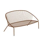 Stackable Garden Sofa in Galvanized Steel Made in Italy - Sansa Viadurini