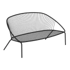 Stackable Garden Sofa in Galvanized Steel Made in Italy - Sansa Viadurini