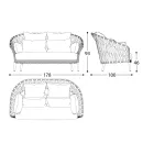 Aluminium Garden Sofa Made in Italy - Emmacross by Varaschin Viadurini