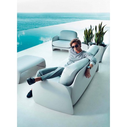 Modern design polyethylene garden sofa Pezzettina by Vondom Viadurini
