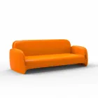 Modern design polyethylene garden sofa Pezzettina by Vondom Viadurini
