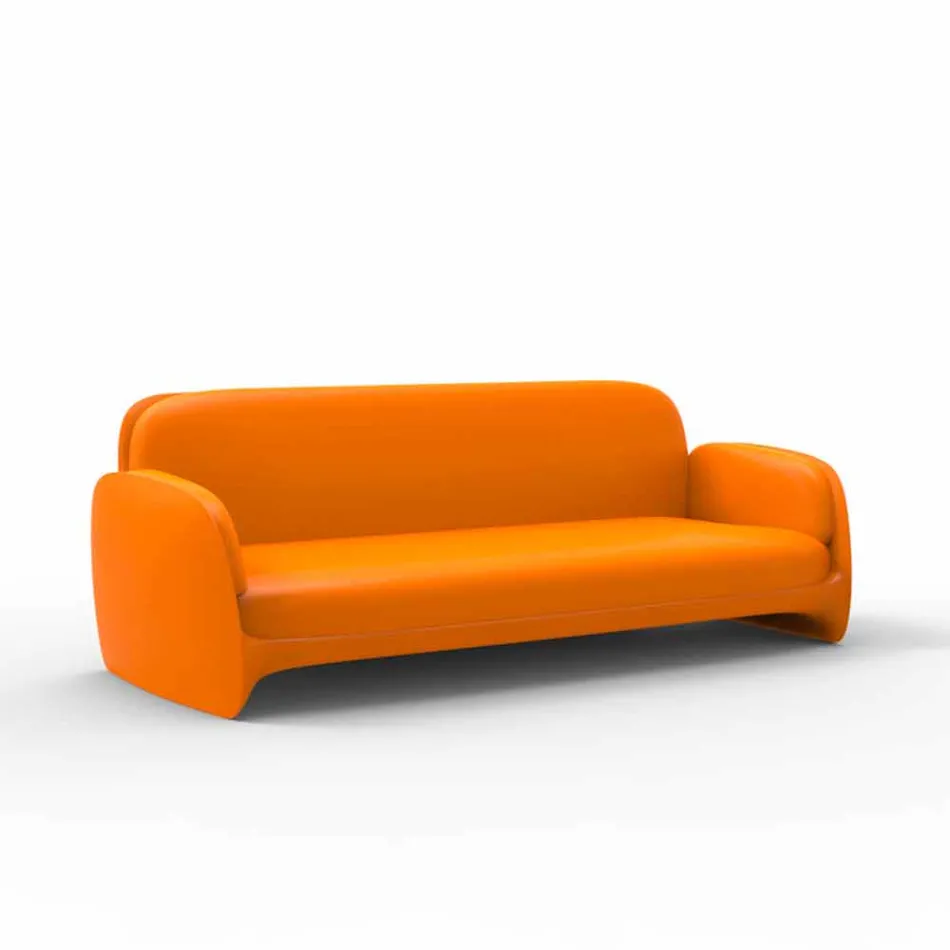 Modern design polyethylene garden sofa Pezzettina by Vondom Viadurini