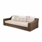 Sofa hand-woven garden Joe Coffee polyethylene Viadurini