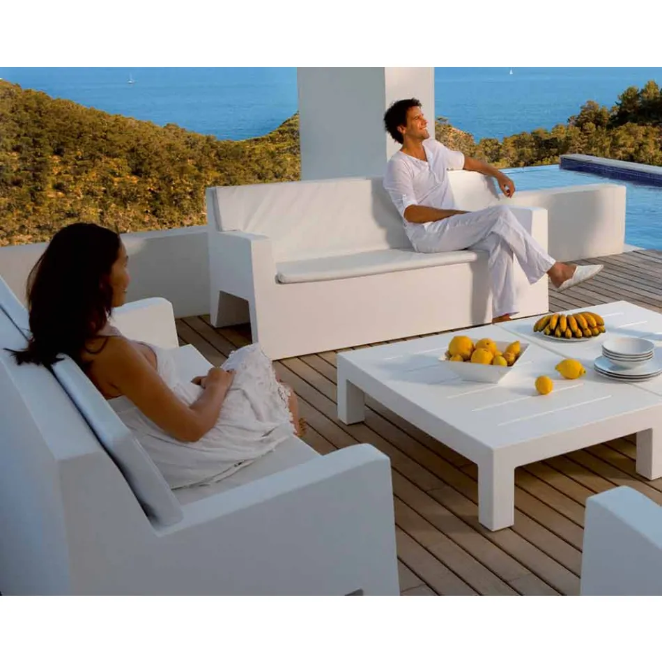 Jut by Vondom garden sofa, in polyethylene resin, design Viadurini