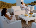 Garden sofa Jut by Vondom, in polyethylene resin, modern design