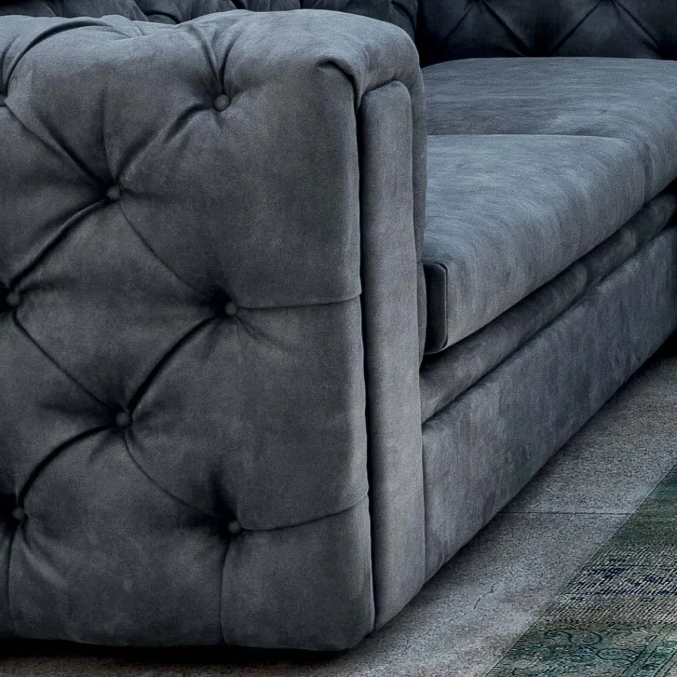 Lounge Sofa with Reclining Headrest and Peninsula - Unleashed Viadurini