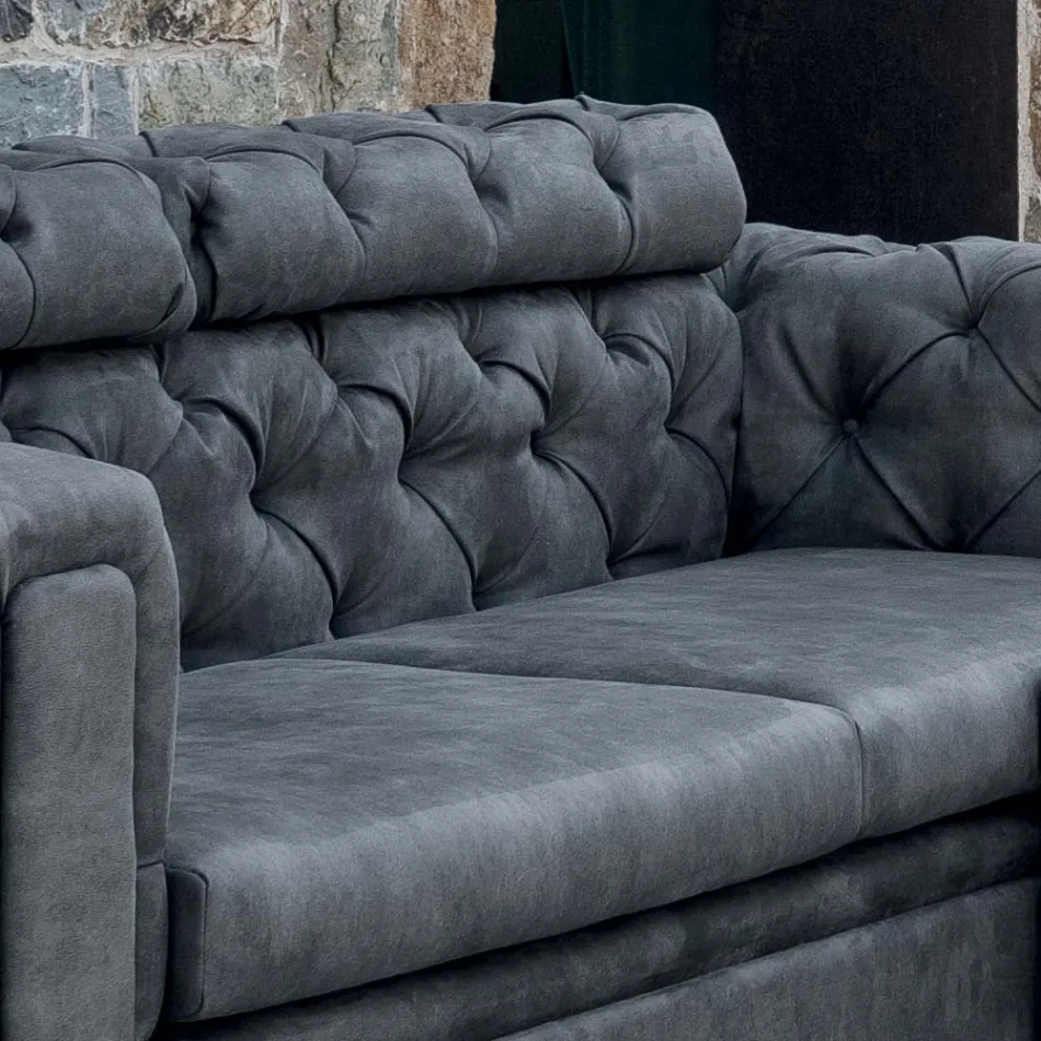 Lounge Sofa with Reclining Headrest Made in Italy - Unleashed Viadurini