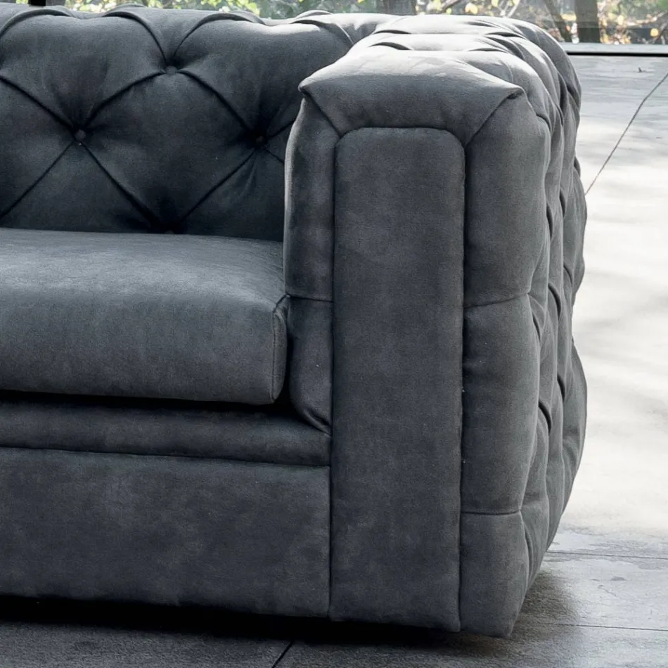 Lounge Sofa with Reclining Headrest Made in Italy - Unleashed Viadurini