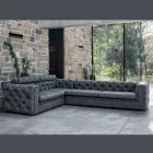 Lounge Sofa with Reclining Headrest Made in Italy - Unleashed Viadurini