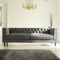 Lounge Sofa with Wooden Structure and Feet Made in Italy - Comico