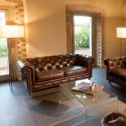 2 or 3 Seater Lounge Sofa in Aged Effect Vintage Leather - Stamp Viadurini