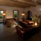 2 or 3 Seater Lounge Sofa in Aged Effect Vintage Leather - Stamp Viadurini