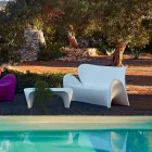 Outdoor or Indoor Lounge Sofa Colored Plastic Design - Lily by Myyour Viadurini