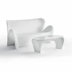 Outdoor or Indoor Lounge Sofa Colored Plastic Design - Lily by Myyour Viadurini