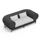 2 seater lounge sofa in polyethylene of different colours - Orbis Viadurini