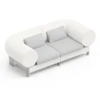 2 seater lounge sofa in polyethylene of different colours - Orbis Viadurini