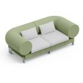 2 seater lounge sofa in polyethylene of different colours - Orbis