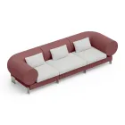 3-seater lounge sofa in polyethylene of different colours - Orbis Viadurini