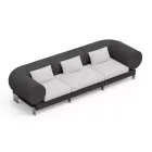 3-seater lounge sofa in polyethylene of different colours - Orbis Viadurini
