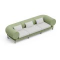 3-seater lounge sofa in polyethylene of different colours - Orbis