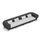 4-seater lounge sofa in polyethylene of different colours - Orbis Viadurini