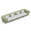 4-seater lounge sofa in polyethylene of different colours - Orbis