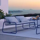 Metal Sofa for the Modern Garden High Quality Made in Italy - Karol Viadurini