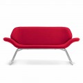 Moden design waiting sofa in faux leather made in Italy Cesare