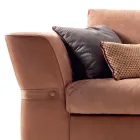 3 seater upholstered fabric sofa Grilli Joe 100 % made in Italy Viadurini