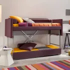 Design Bunk Bed Sofa Covered in Made in Italy Fabric - Gretel Viadurini