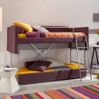 Design Bunk Bed Sofa Covered in Made in Italy Fabric - Gretel Viadurini