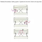 Design Bunk Bed Sofa Covered in Made in Italy Fabric - Gretel Viadurini