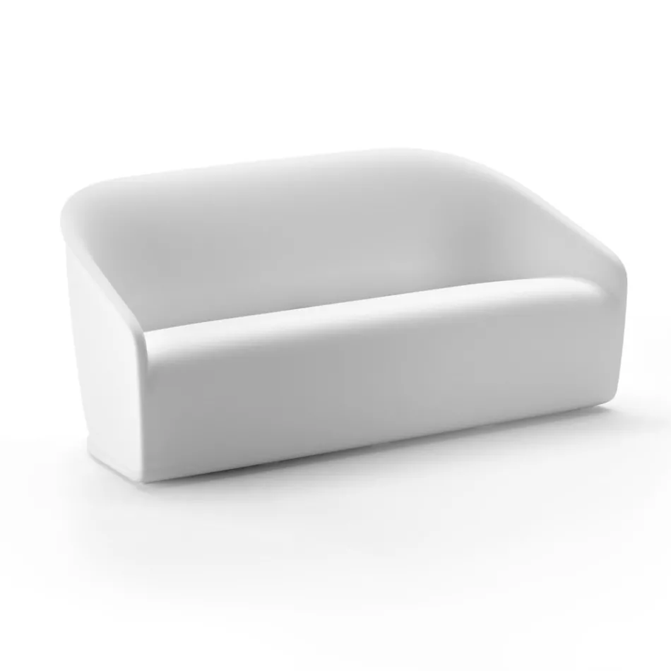Bright Garden Sofa in Polyethylene with LED Made in Italy - July Viadurini