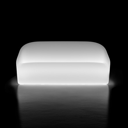 Bright Garden Sofa in Polyethylene with LED Made in Italy - July Viadurini