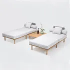 Modular Garden Sofa with 2 Rope Backrests - Bellatrix Viadurini