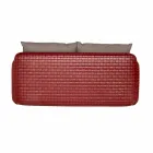 2 seater outdoor sofa in fabric or leather - Mara by Slide Viadurini