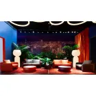 2 seater outdoor sofa in fabric or leather - Mara by Slide Viadurini